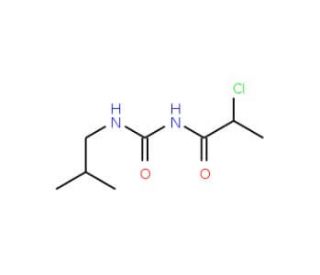 2-chloro-N-[(isobutylamino)carbonyl]propanamide - chemical structure image