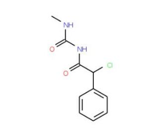 2-chloro-N-[(methylamino)carbonyl]-2-phenylacetamide (CAS 99070-51-6) - chemical structure image