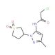 2-chloro-N-[1-(1,1-dioxidotetrahydrothien-3-yl)-3-methyl-1H-pyrazol-5-yl]acetamide - chemical structure image
