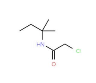 2-chloro-N-(1,1-dimethylpropyl)acetamide (CAS 39096-81-6) - chemical structure image