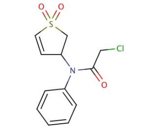 2-chloro-N-(1,1-dioxido-2,3-dihydrothien-3-yl)-N-phenylacetamide - chemical structure image