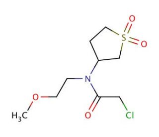 2-chloro-N-(1,1-dioxidotetrahydrothien-3-yl)-N-(2-methoxyethyl)acetamide - chemical structure image