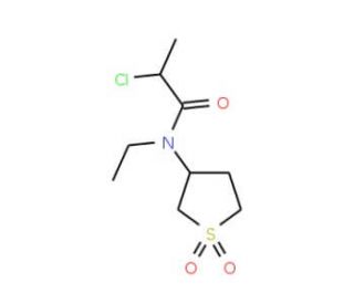 2-chloro-N-(1,1-dioxidotetrahydrothien-3-yl)-N-ethylpropanamide - chemical structure image