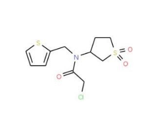 2-chloro-N-(1,1-dioxidotetrahydrothien-3-yl)-N-(thien-2-ylmethyl)acetamide - chemical structure image
