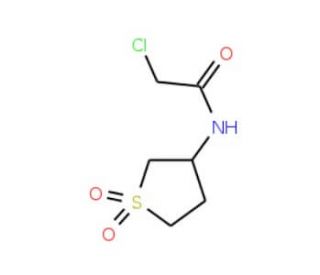 2-Chloro-N-(1,1-dioxo-tetrahydro-1lambda*6*-thiophen-3-yl)-acetamide - chemical structure image