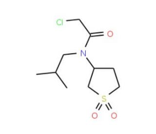 2-Chloro-N-(1,1-dioxo-tetrahydro-1lambda*6*-thiophen-3-yl)-N-isobutyl-acetamide - chemical structure image