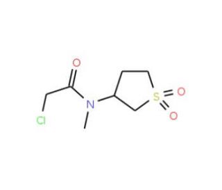 2-Chloro-N-(1,1-dioxo-tetrahydro-1lambda*6*-thiophen-3-yl)-N-methyl-acetamide - chemical structure image