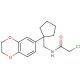 2-chloro-N-{[1-(2,3-dihydro-1,4-benzodioxin-6-yl)cyclopentyl]methyl}acetamide - chemical structure image