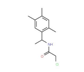 2-chloro-N-[1-(2,4,5-trimethylphenyl)ethyl]acetamide - chemical structure image