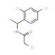 2-chloro-N-[1-(2,4-dichlorophenyl)ethyl]acetamide - chemical structure image