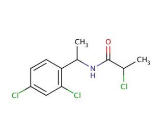 2-chloro-N-[1-(2,4-dichlorophenyl)ethyl]propanamide - chemical structure image