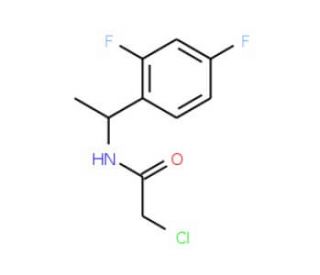 2-chloro-N-[1-(2,4-difluorophenyl)ethyl]acetamide - chemical structure image