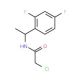 2-chloro-N-[1-(2,4-difluorophenyl)ethyl]acetamide - chemical structure image