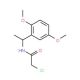 2-chloro-N-[1-(2,5-dimethoxyphenyl)ethyl]acetamide - chemical structure image
