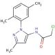 2-chloro-N-[1-(2,5-dimethylphenyl)-3-methyl-1H-pyrazol-5-yl]acetamide - chemical structure image
