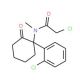 2-Chloro-N-[1-(2-chloro-phenyl)-2-oxo-cyclohexyl]-N-methyl-acetamide - chemical structure image