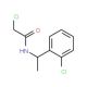 2-chloro-N-[1-(2-chlorophenyl)ethyl]acetamide (CAS 40023-10-7) - chemical structure image