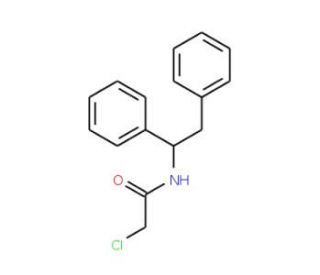2-chloro-N-(1,2-diphenylethyl)acetamide - chemical structure image