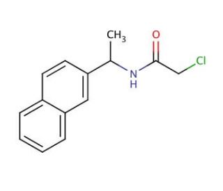 2-chloro-N-[1-(2-naphthyl)ethyl]acetamide - chemical structure image