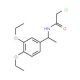 2-chloro-N-[1-(3,4-diethoxyphenyl)ethyl]acetamide - chemical structure image