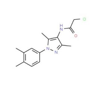 2-Chloro-N-[1-(3,4-dimethyl-phenyl)-3,5-dimethyl-1H-pyrazol-4-yl]-acetamide - chemical structure image