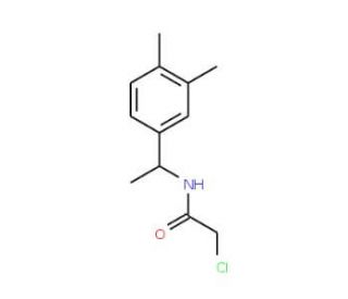 2-chloro-N-[1-(3,4-dimethylphenyl)ethyl]acetamide (CAS 40023-05-0) - chemical structure image