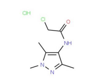 2-Chloro-N-(1,3,5-trimethyl-1H-pyrazol-4-yl)-acetamide hydrochloride - chemical structure image