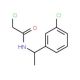 2-chloro-N-[1-(3-chlorophenyl)ethyl]acetamide (CAS 40023-11-8) - chemical structure image