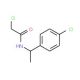 2-chloro-N-[1-(4-chlorophenyl)ethyl]acetamide (CAS 91900-33-3) - chemical structure image