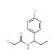 2-chloro-N-[1-(4-chlorophenyl)propyl]acetamide - chemical structure image