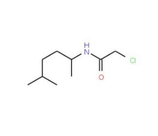 2-chloro-N-(1,4-dimethylpentyl)acetamide - chemical structure image