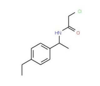 2-chloro-N-[1-(4-ethylphenyl)ethyl]acetamide - chemical structure image