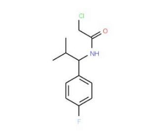 2-chloro-N-[1-(4-fluorophenyl)-2-methylpropyl]acetamide - chemical structure image