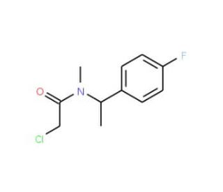 2-chloro-N-[1-(4-fluorophenyl)ethyl]-N-methylacetamide - chemical structure image