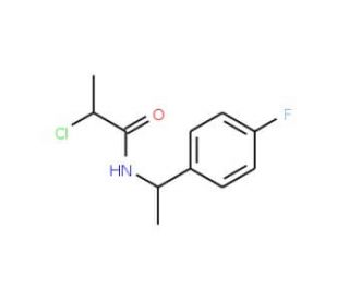 2-chloro-N-[1-(4-fluorophenyl)ethyl]propanamide - chemical structure image