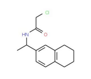 2-chloro-N-[1-(5,6,7,8-tetrahydronaphthalen-2-yl)ethyl]acetamide - chemical structure image