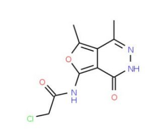2-chloro-N-(1,7-dimethyl-4-oxo-3,4-dihydrofuro[3,4-d]pyridazin-5-yl)acetamide - chemical structure image