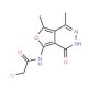 2-chloro-N-(1,7-dimethyl-4-oxo-3,4-dihydrofuro[3,4-d]pyridazin-5-yl)acetamide - chemical structure image