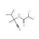 2-chloro-N-(1-cyano-1,2-dimethylpropyl)propanamide - chemical structure image