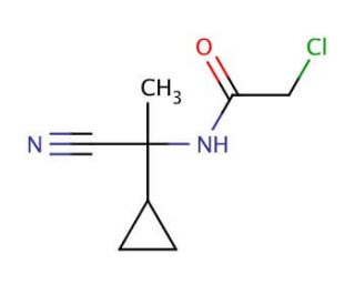2-chloro-N-(1-cyano-1-cyclopropylethyl)acetamide - chemical structure image