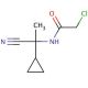2-chloro-N-(1-cyano-1-cyclopropylethyl)acetamide - chemical structure image
