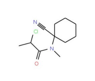 2-chloro-N-(1-cyanocyclohexyl)-N-methylpropanamide - chemical structure image