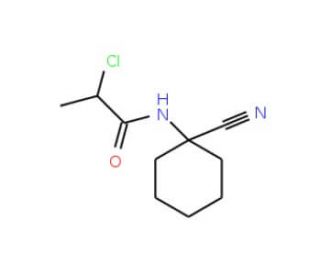 2-chloro-N-(1-cyanocyclohexyl)propanamide - chemical structure image