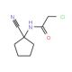 2-chloro-N-(1-cyanocyclopentyl)acetamide (CAS 78734-65-3) - chemical structure image