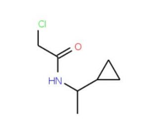 2-chloro-N-(1-cyclopropylethyl)acetamide - chemical structure image