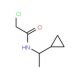 2-chloro-N-(1-cyclopropylethyl)acetamide - chemical structure image