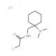 2-chloro-N-{[1-(dimethylamino)cyclohexyl]methyl}acetamide hydrochloride - chemical structure image