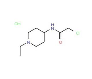 2-chloro-N-(1-ethylpiperidin-4-yl)acetamide hydrochloride - chemical structure image