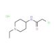 2-chloro-N-(1-ethylpiperidin-4-yl)acetamide hydrochloride - chemical structure image