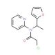 2-Chloro-N-(1-furan-2-yl-ethyl)-N-pyridin-2-yl-acetamide - chemical structure image